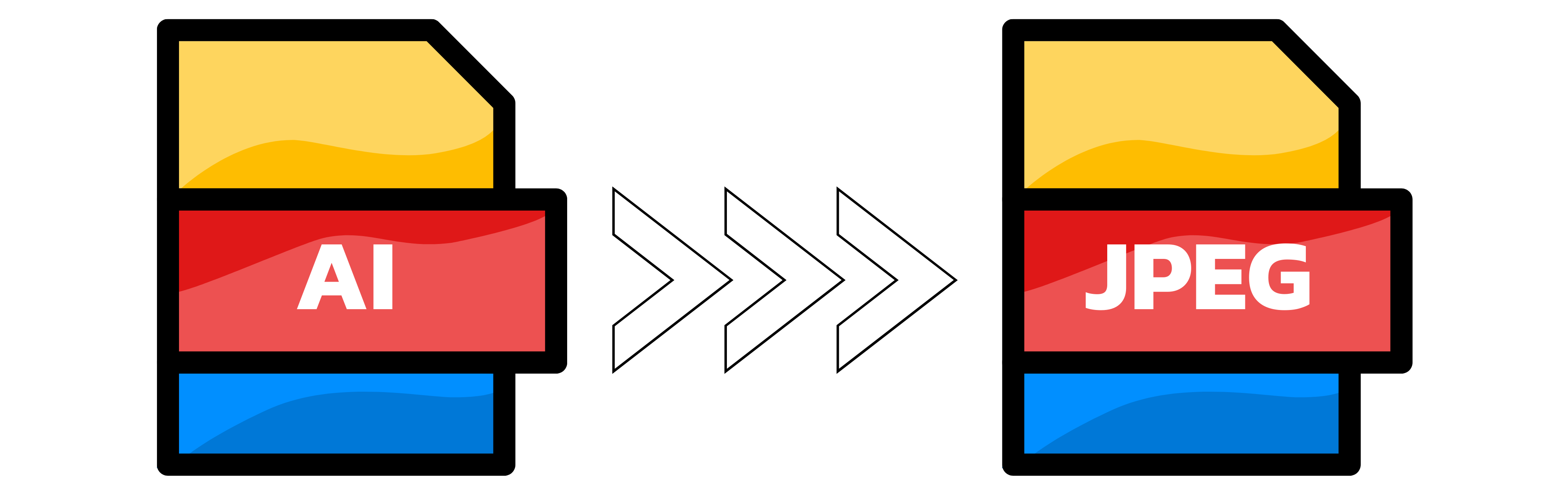 Illustratie: Omzetten van AI naar JPEG