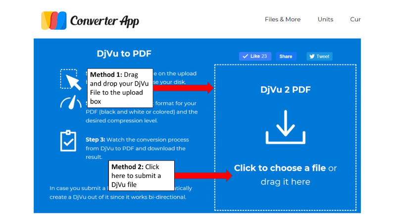 DjVu to PDF step 1