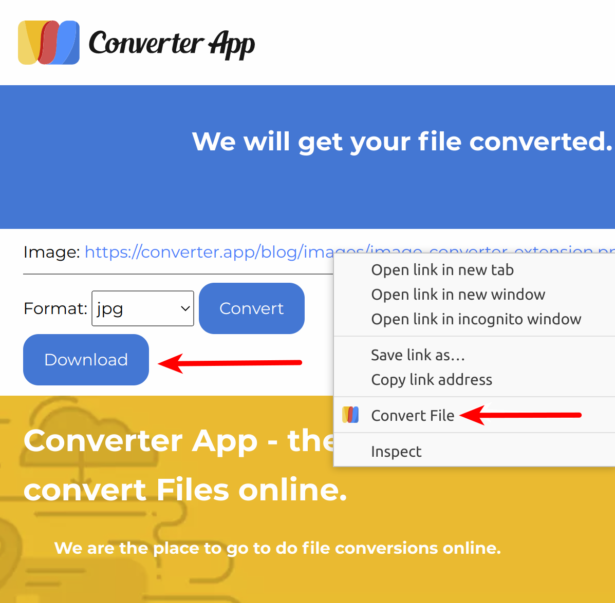 The image converter plugin download page