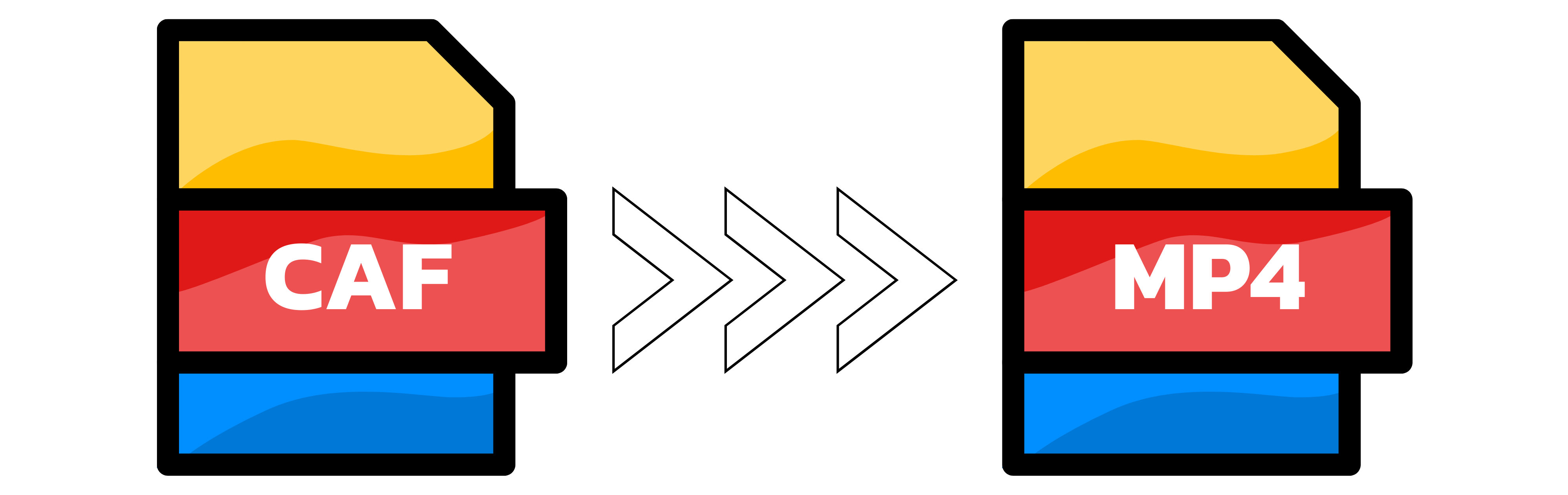 Illustration : Conversion de CAF en MP4