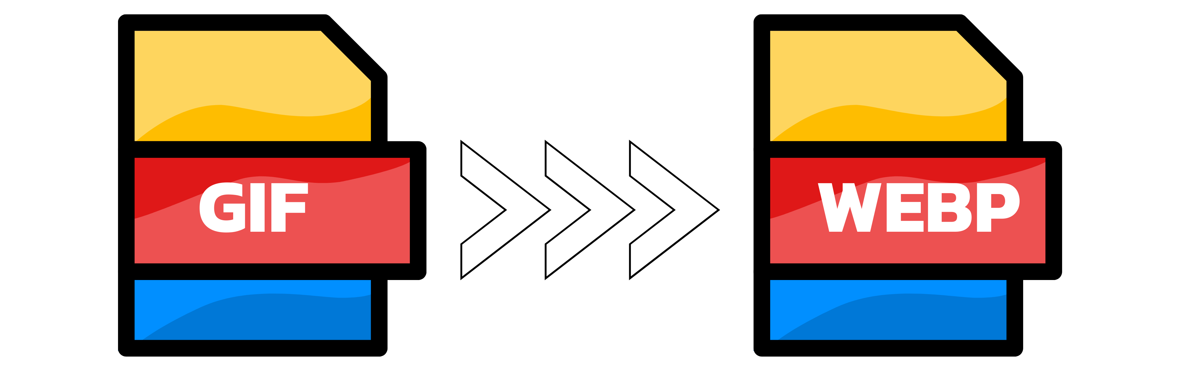 चित्रकला: GIF को WEBP में परिवर्तित करना