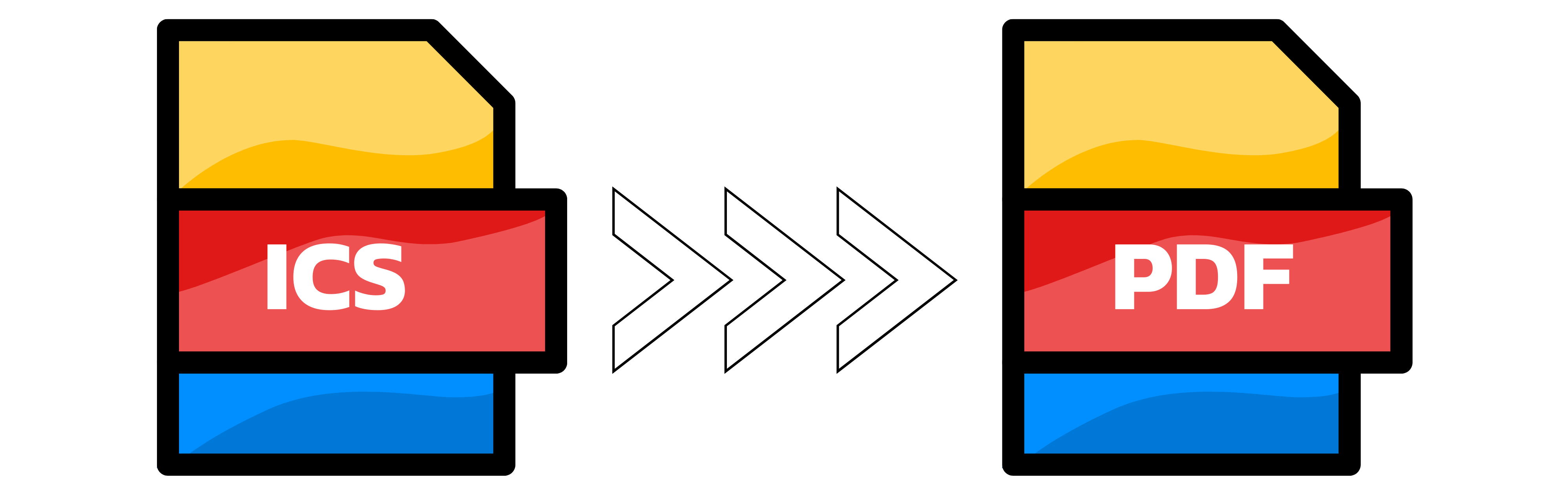Illustration: Converting ICS to PDF