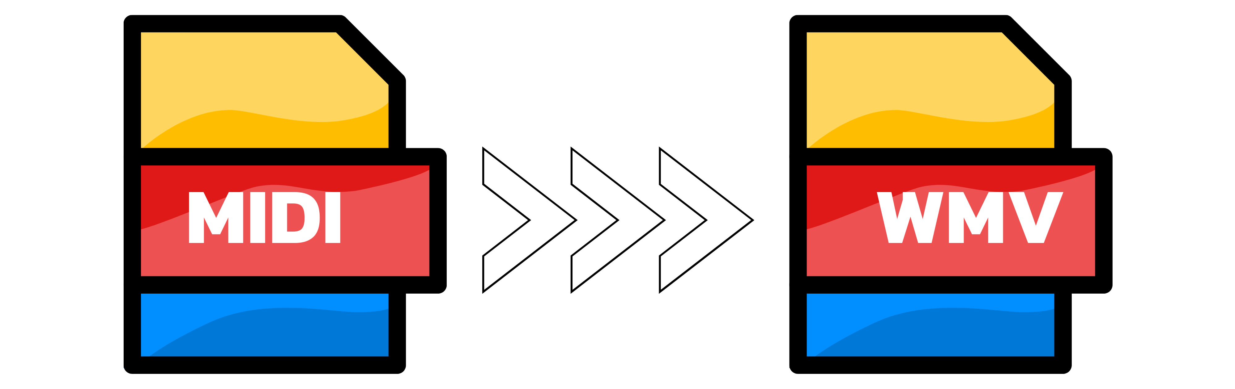 Illustrazione: Conversione di MIDI in WMV