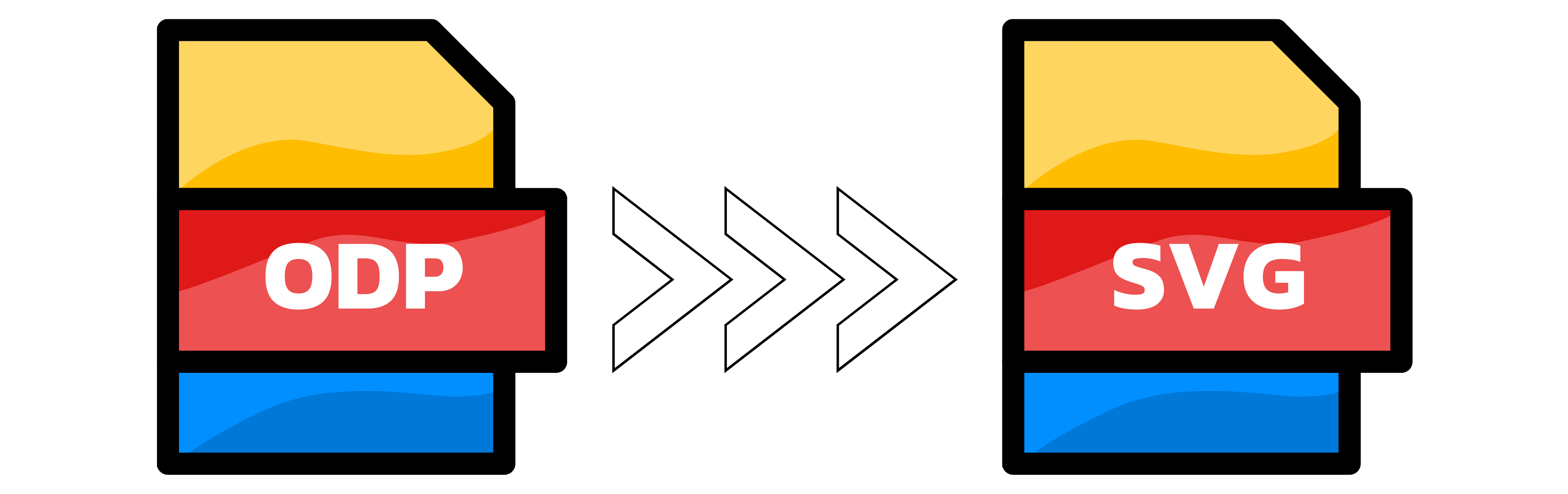 Ilustrācija: ODP pārveidošana SVG formātā