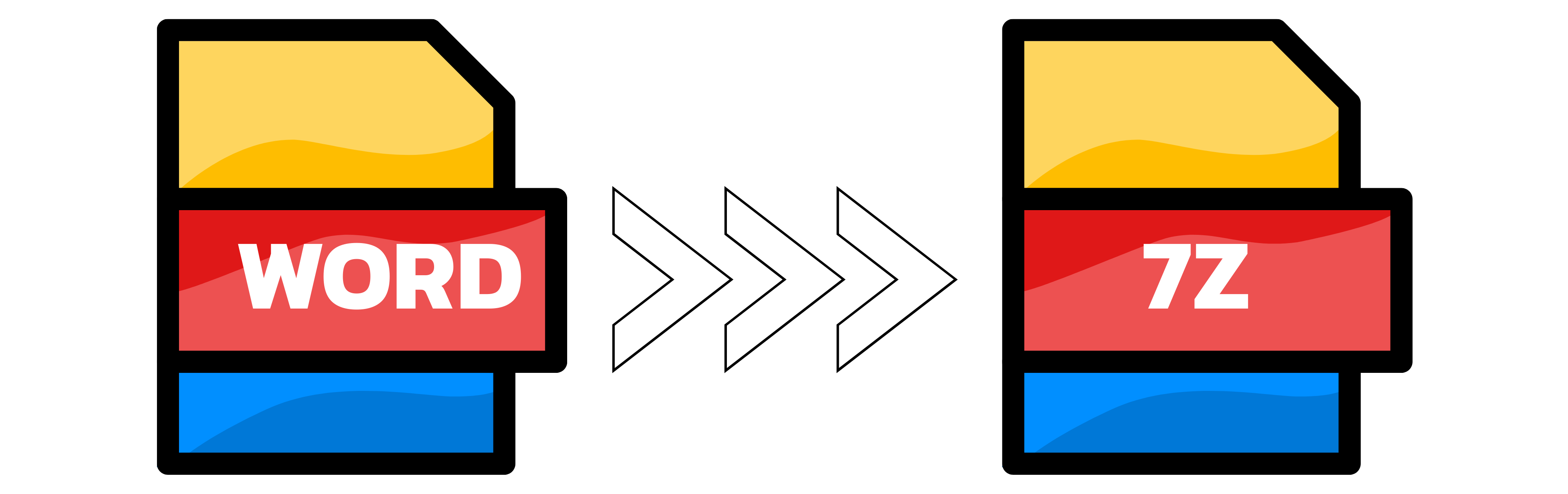 Illustration: Converting WORD to 7Z